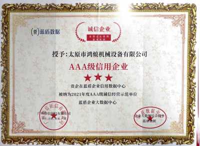 AAA level credit certificate